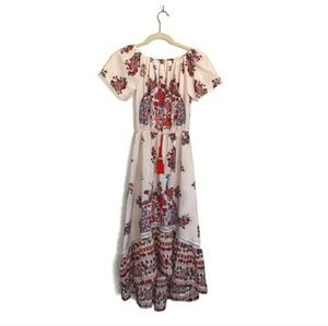 NWOTChicWish Flower and Peacock Off Shoulder Dress